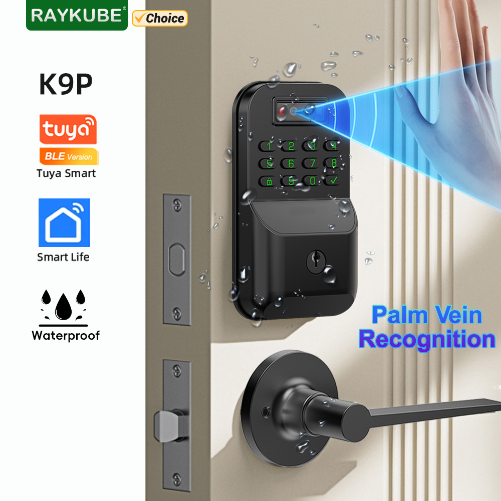 Letter Opener Brass - RAYKUBE K9P Wasserdichtes Tuya Bluetooth Palm