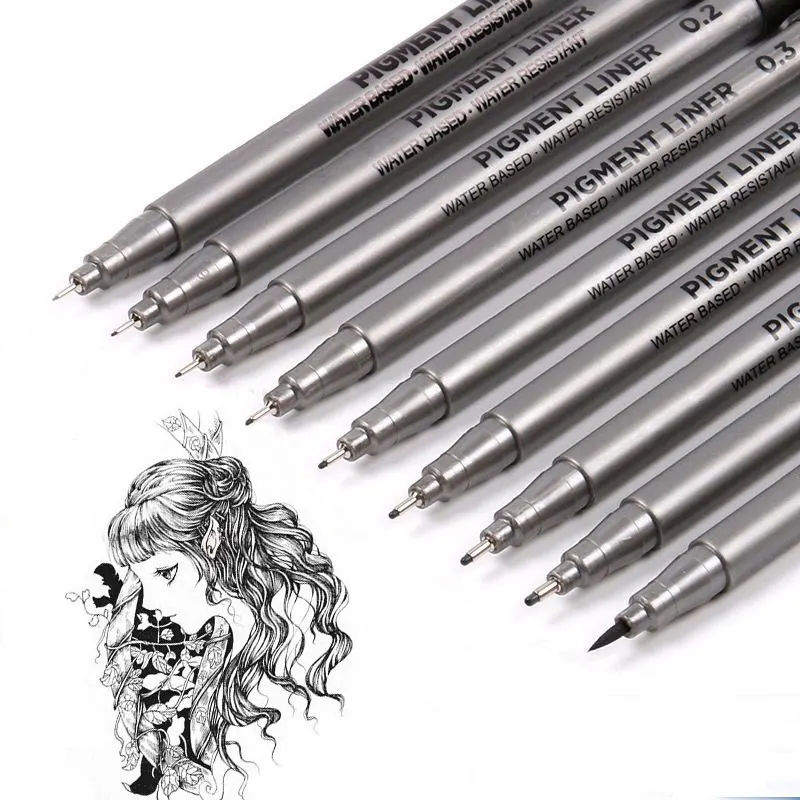 9 Stück/Set Pigment-Liner-Mark – Copic Marker Sketch Bewertung und Preis