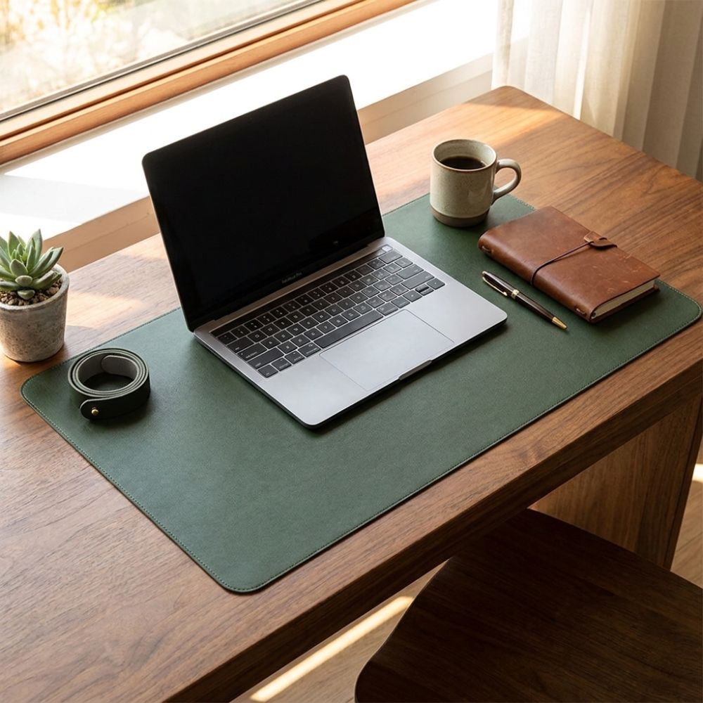 PU-Leder Doppelseitige Schreib – Leather Desk Pad Bewertung und Preis