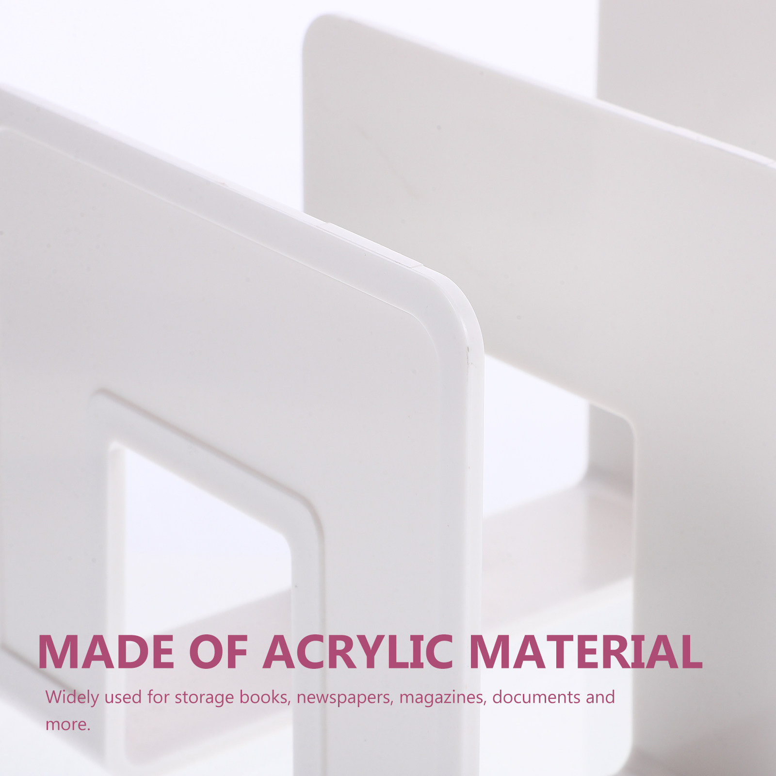 Transparentes Acryl-Schreibtis – Magazine Holder Rack Bewertung und Preis